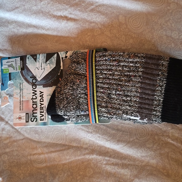 NWT Smartwool: Everyday Larimer Crew Socks, Marled Grey, Size Medium - Picture 1 of 7